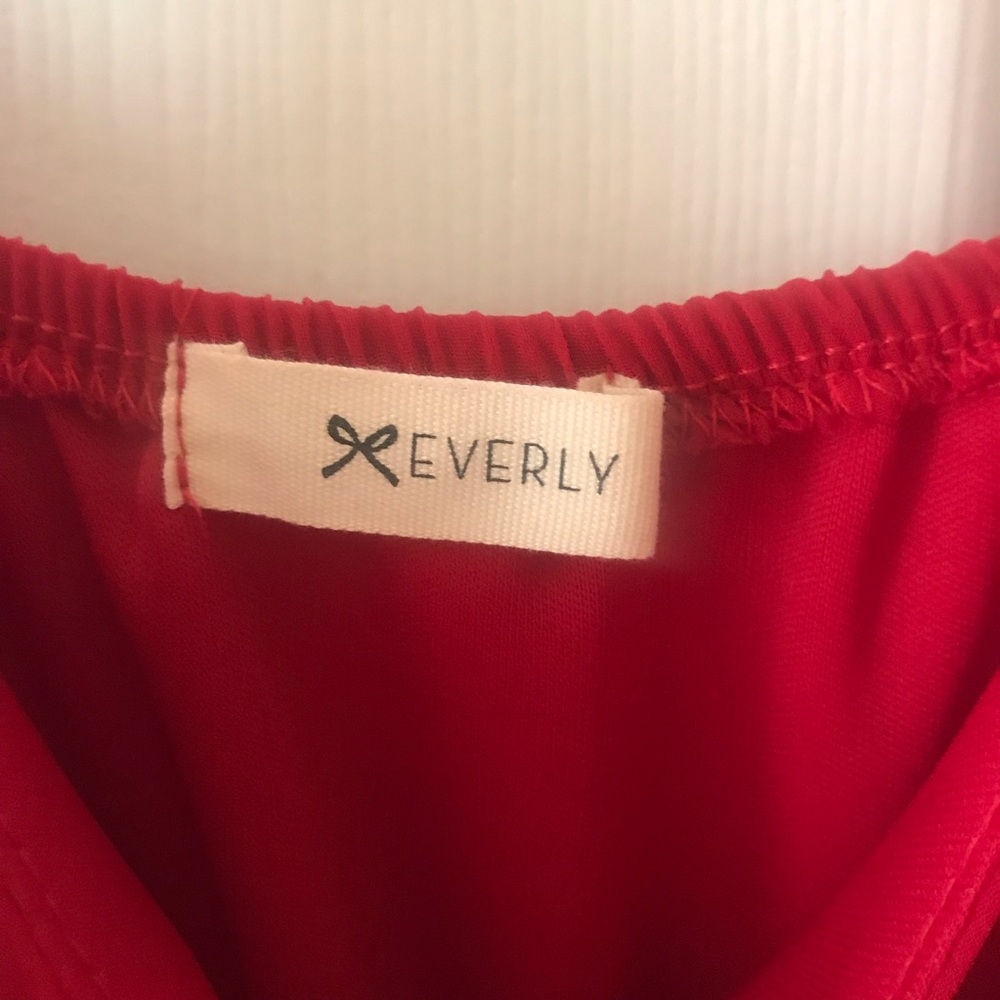 Red Ruffle Dress - Picture 3 of 4